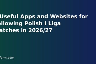 6 Useful Apps and Websites for Following Polish I Liga Matches in 2026/27